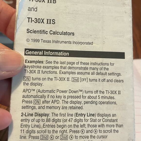 Texas Instruments T1-30X 11B calculator - Picture 5 of 7